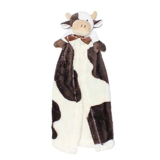 Cuddle Blanket Chocolate and Cream Toy Cow