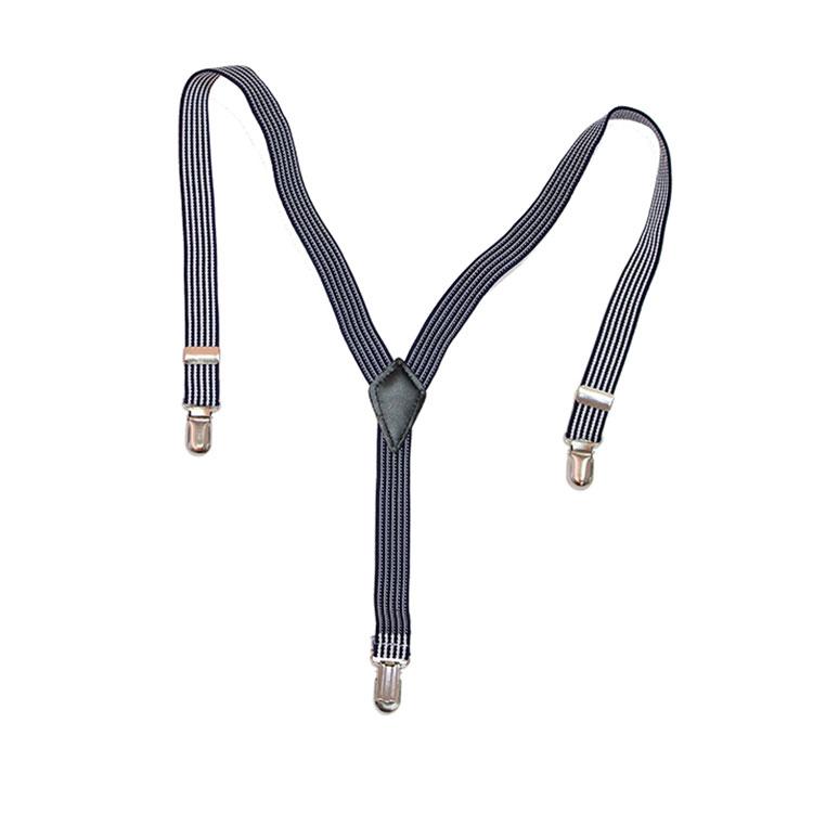 Suspender Belt Navy White Stripe