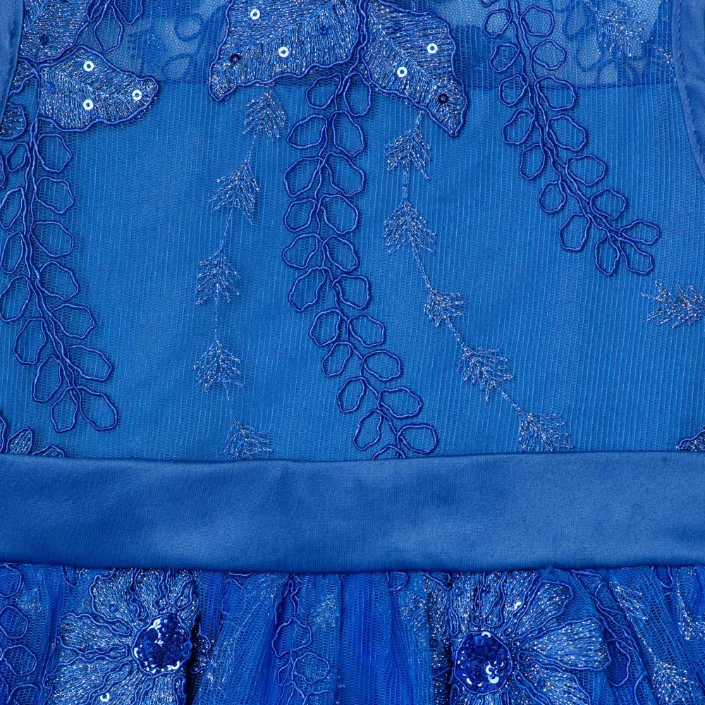 Navy Blue Lace Dress 3-5