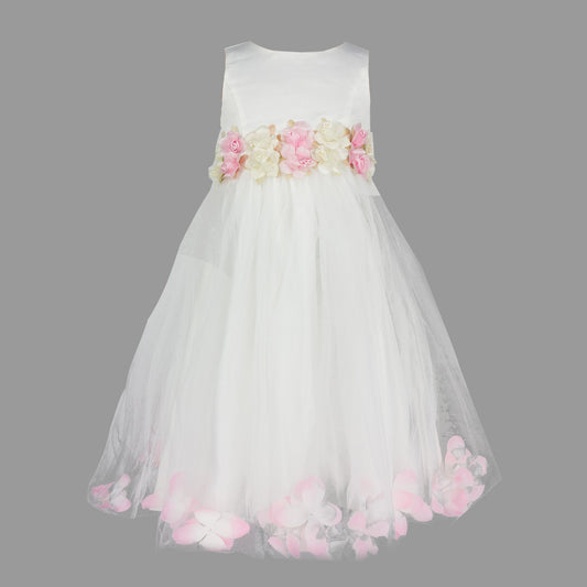Formal Dress Ivory Petal Dress 1-2