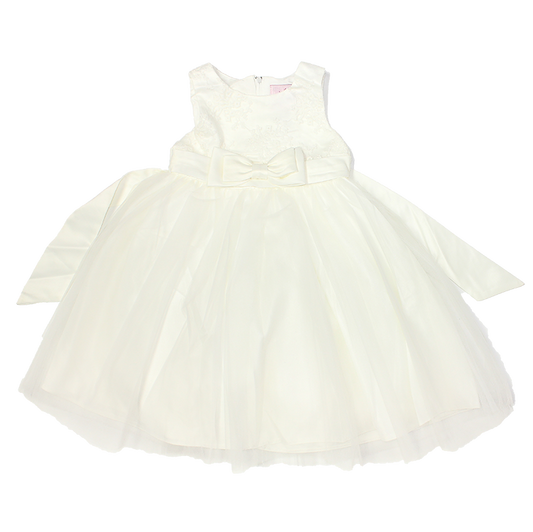 Formal Dress Tulle Skirt Ivory 000-2