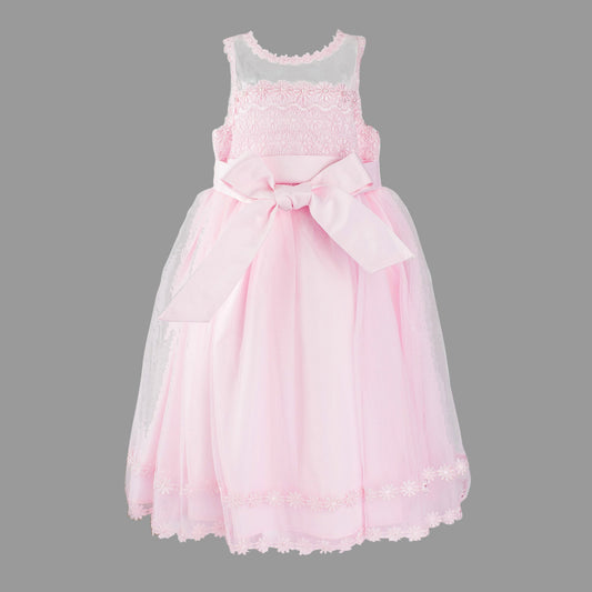 Formal Dress in Pink with Daisy Pearl 6-8