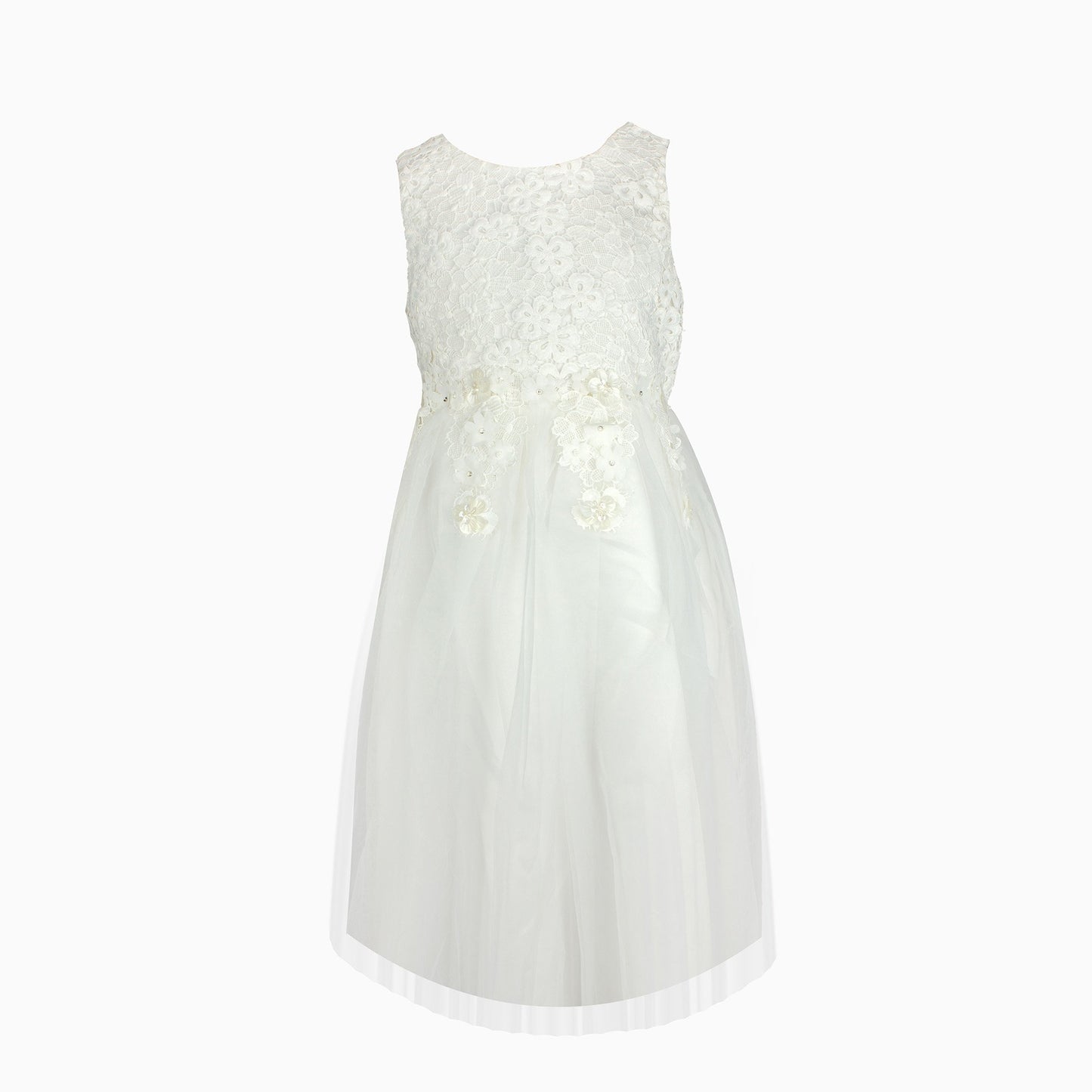 Floral Lace Tulle Formal Dress
