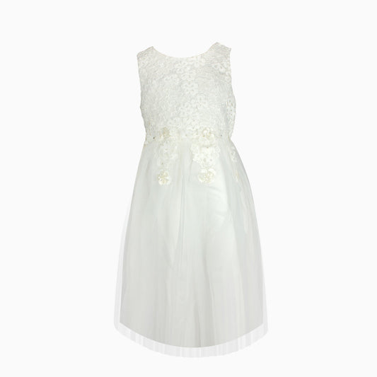Floral Lace Tulle Formal Dress