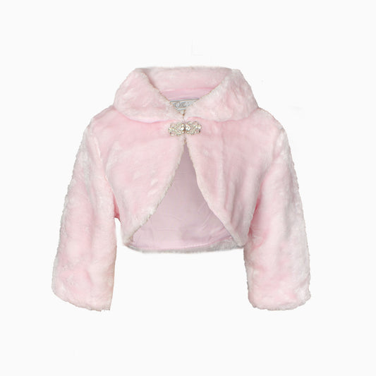 Pink Faux Fur Stole