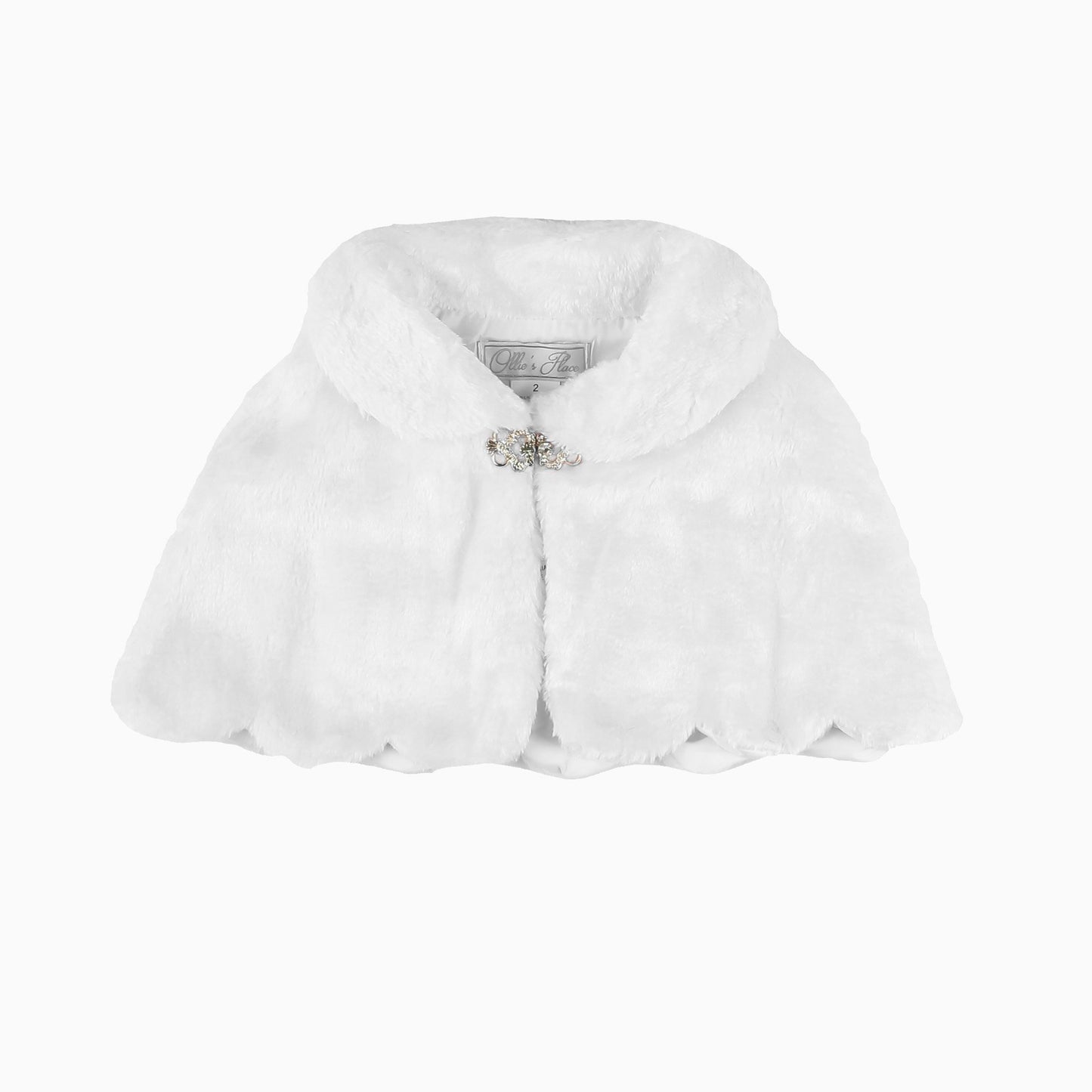 White Faux Fur Stole