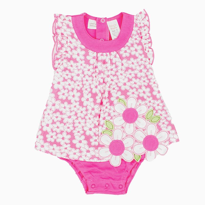FLOWER BODY DRESS PINK