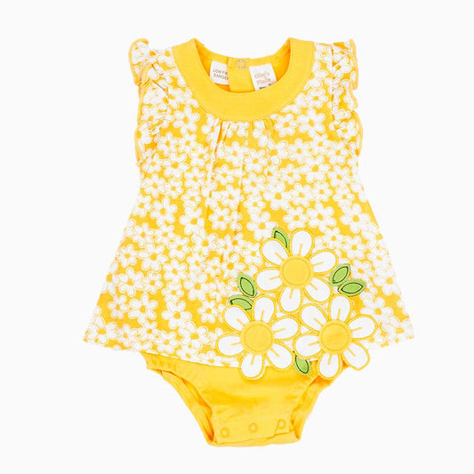 FLOWER BODY DRESS LEMON