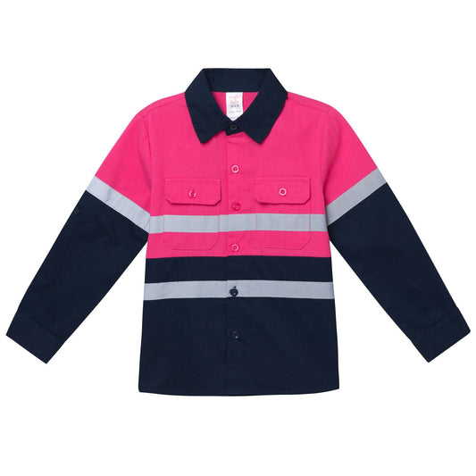 TRADIE WORK HI VIS SHIRT PINK
