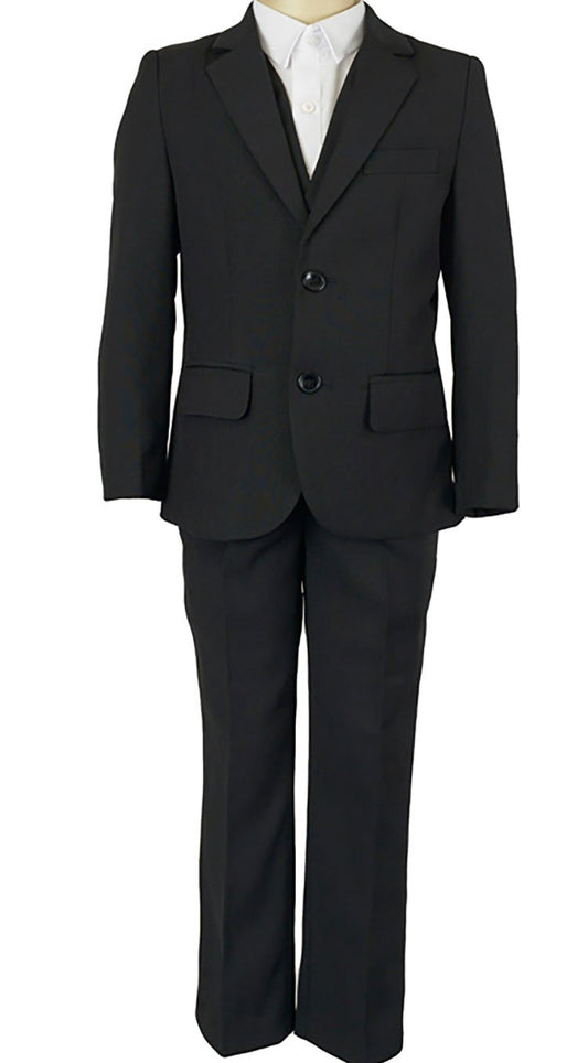 Formal Boys Black 4 Piece Suit 2-7Y
