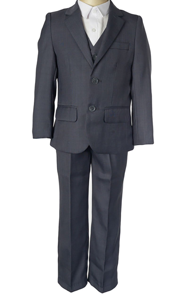 Formal Boys Grey 4 Piece Suit 8-13Y