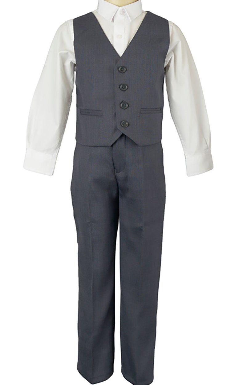 Formal Boys Grey 3 Piece Suit 8-13Y