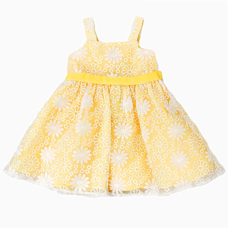 EMBROIDERED DAISY DRESS