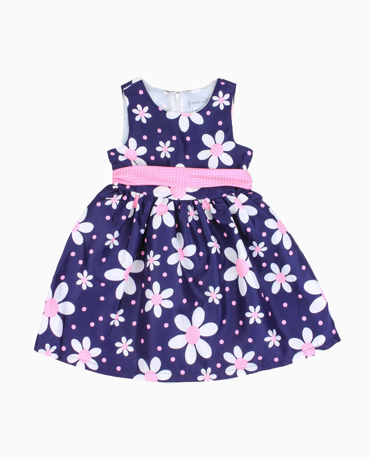 GARDEN PARTY FLORAL SPOT DRESS