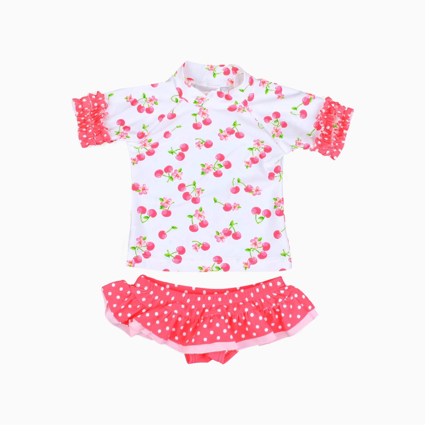 Cherry Splash Rashie Swim Set