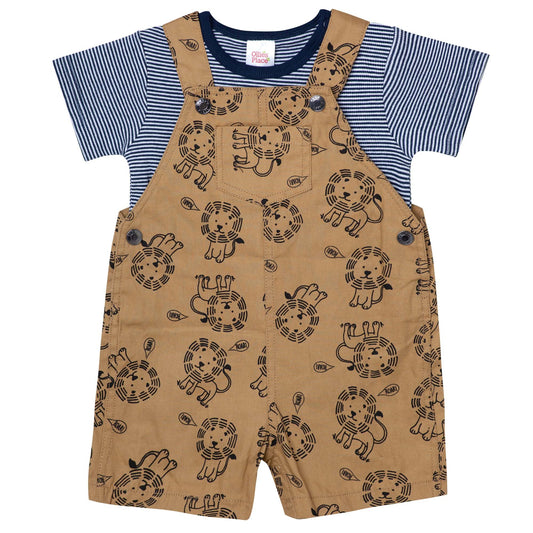 MINI SAFARI OVERALLS SET