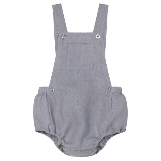 GREY LINEN OVERALLS