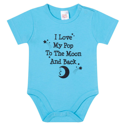 I LOVE MY POP TO THE MOON AND BACK BODYSUIT