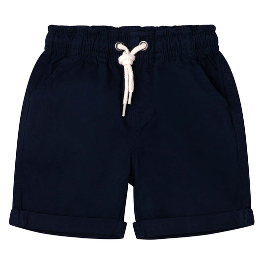 NAVY WOVEN SHORTS