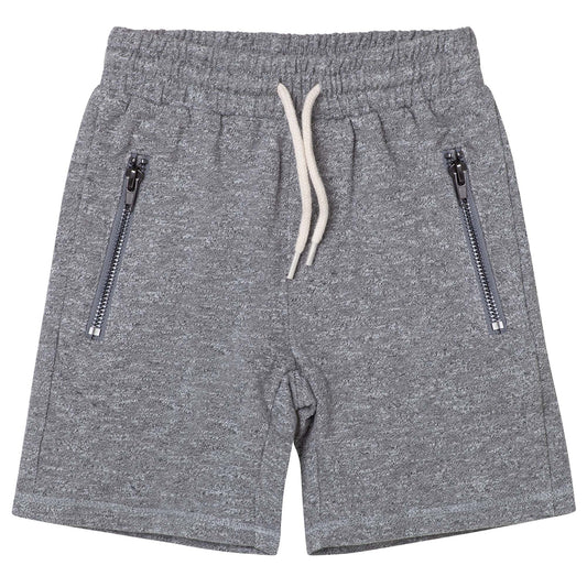 GREY MARLE KNIT SHORTS