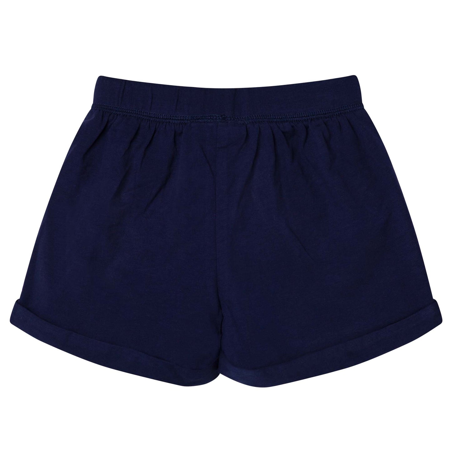NAVY KNIT SHORTS