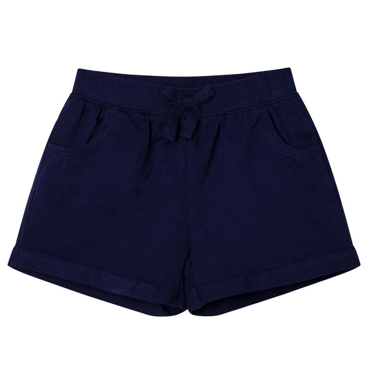 NAVY KNIT SHORTS