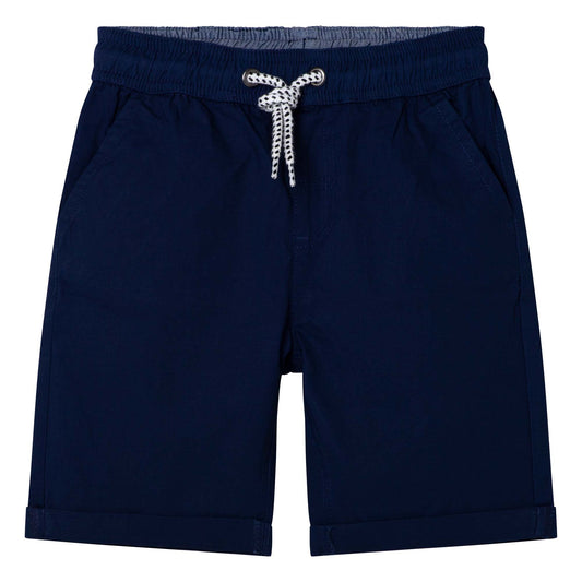 NAVY WOVEN SHORTS