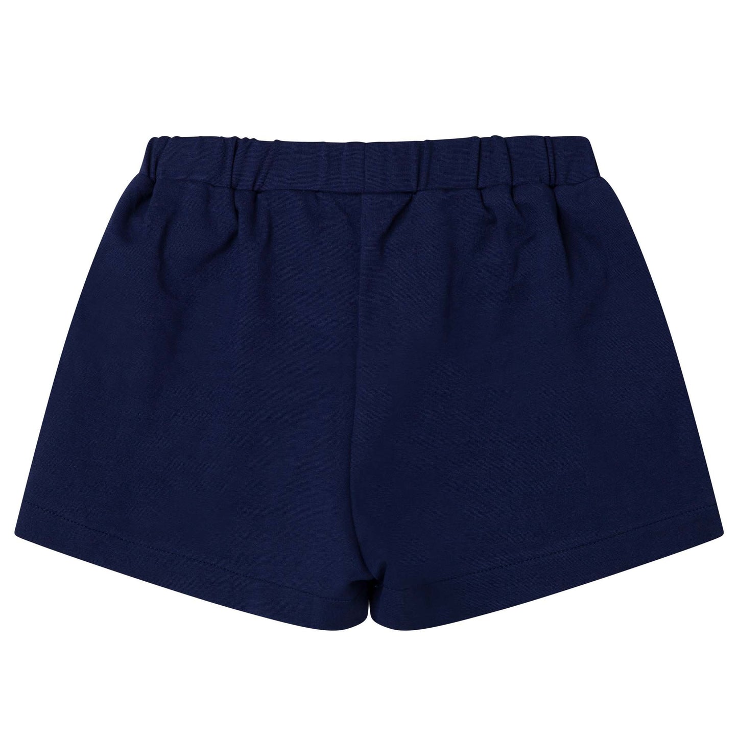 NAVY PLEATED SHORTS