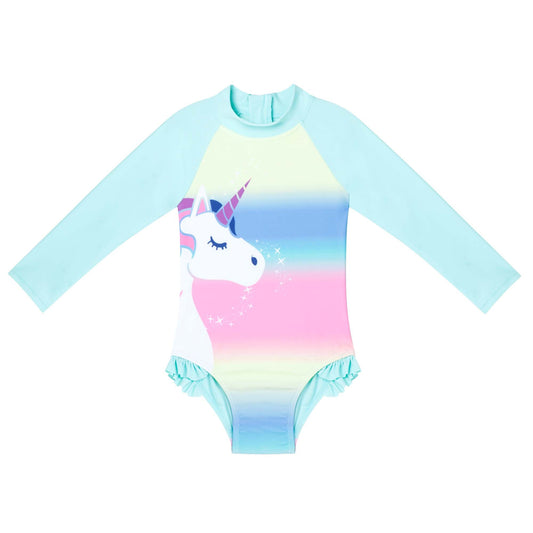 RAINBOW UNICORN SWIMSUIT