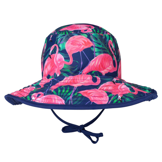 FLAMINGO NIGHTS BUCKET SWIM HAT