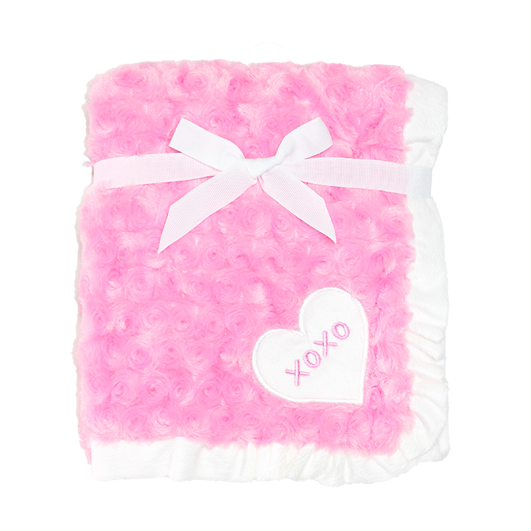 ROSE FUR BLANKET PINK