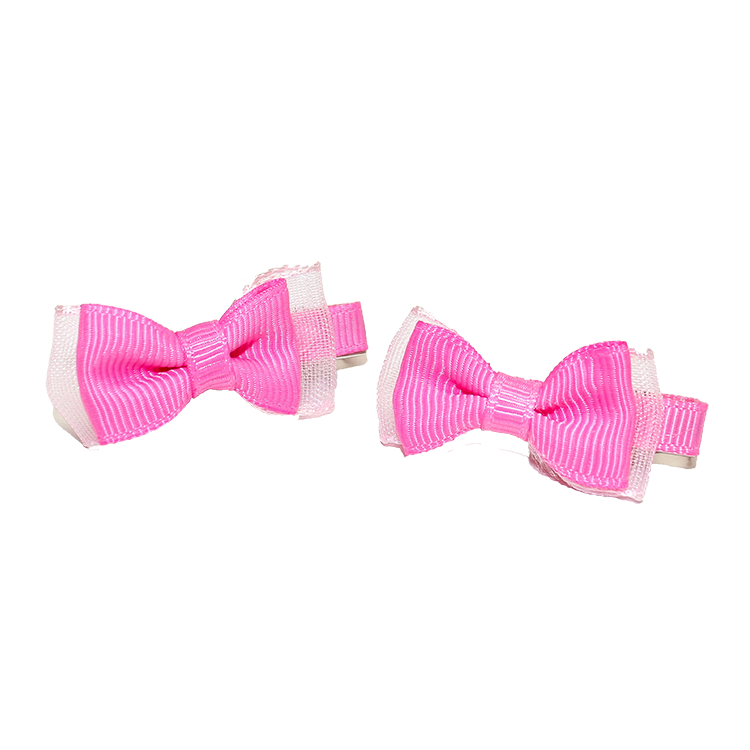 Hair Clip Hot Pink Bow