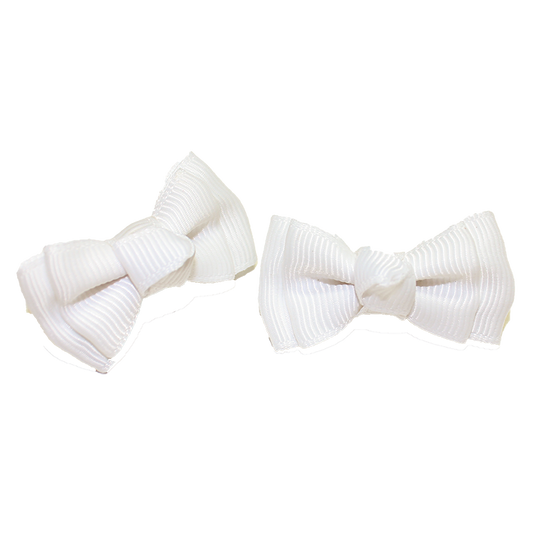 Hair Clip White Bow