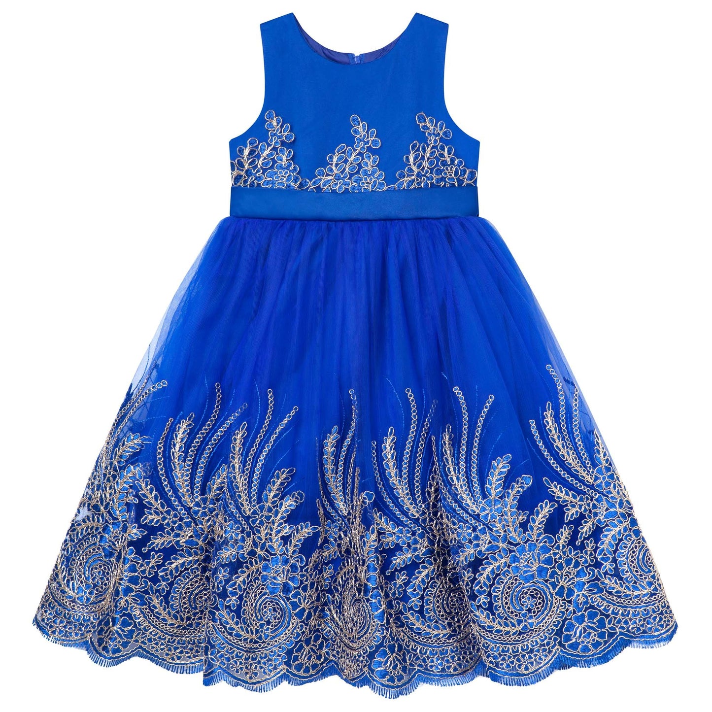 oyal Blue & Gold Party Dress6-10