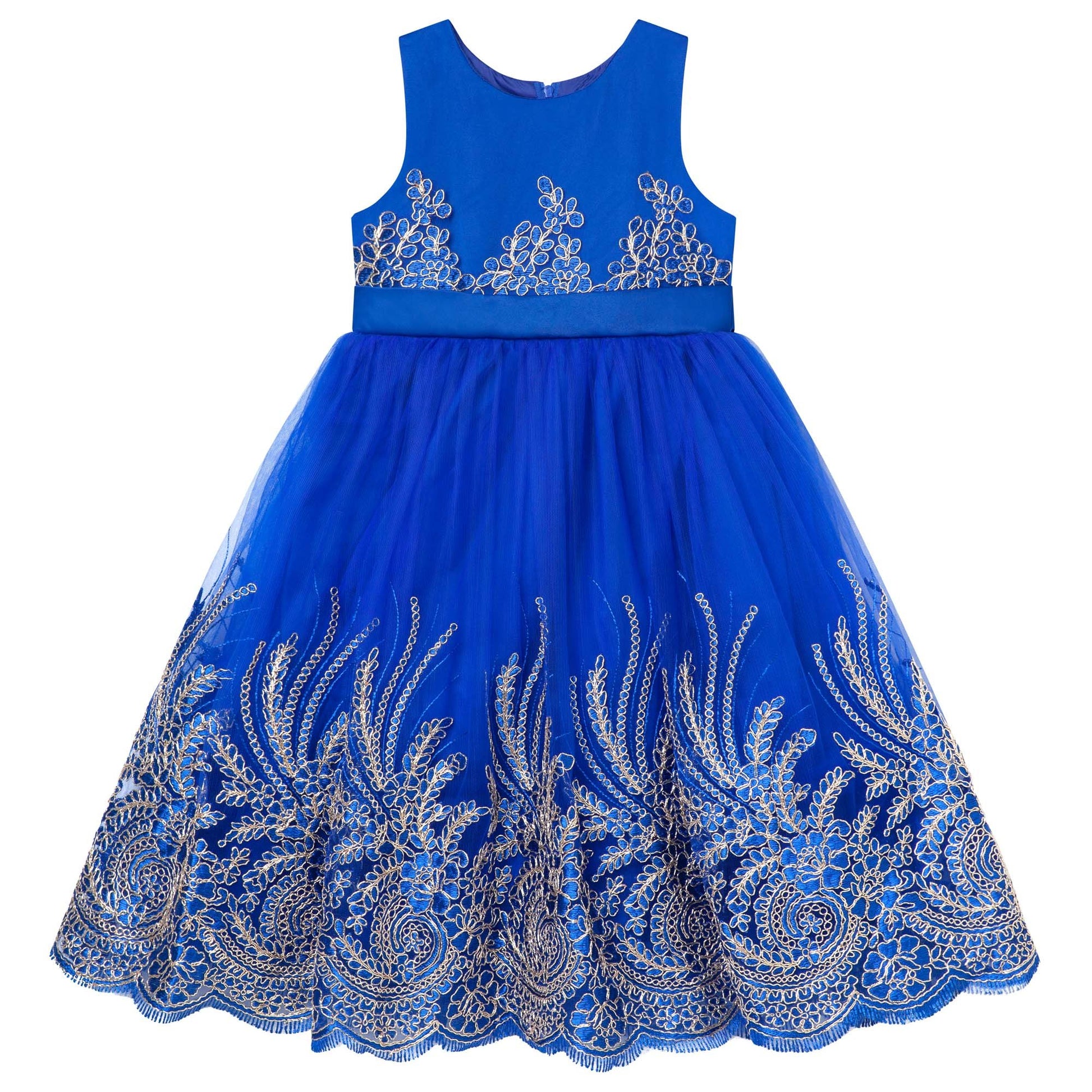 oyal Blue & Gold Party Dress6-10