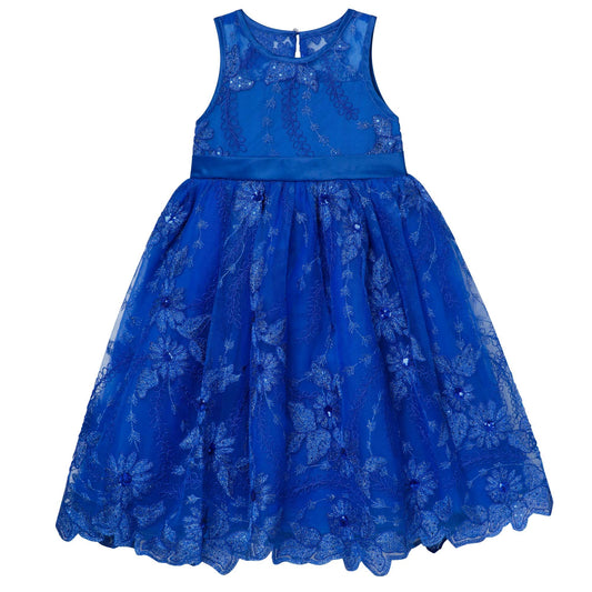 Navy Blue Lace Dress 6-8