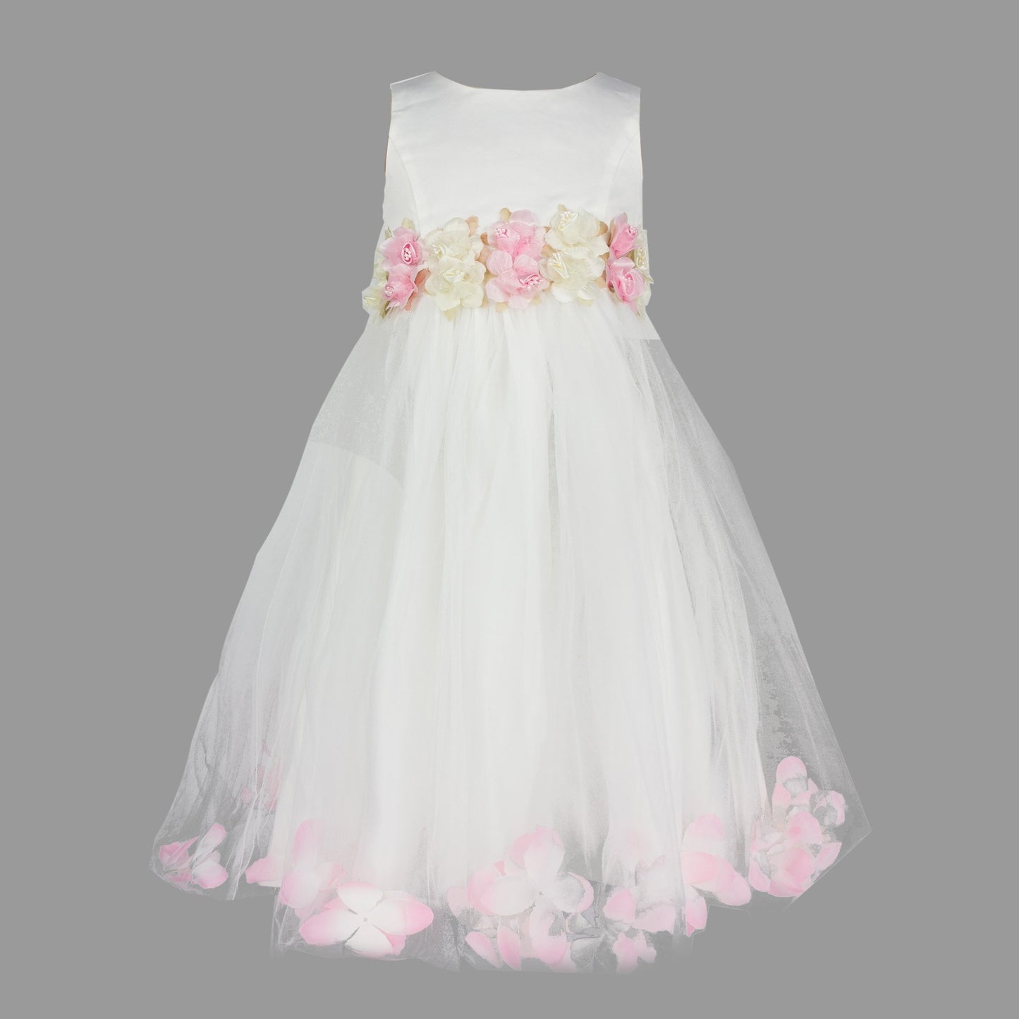 Formal Dress Ivory Petal Dress 1-2