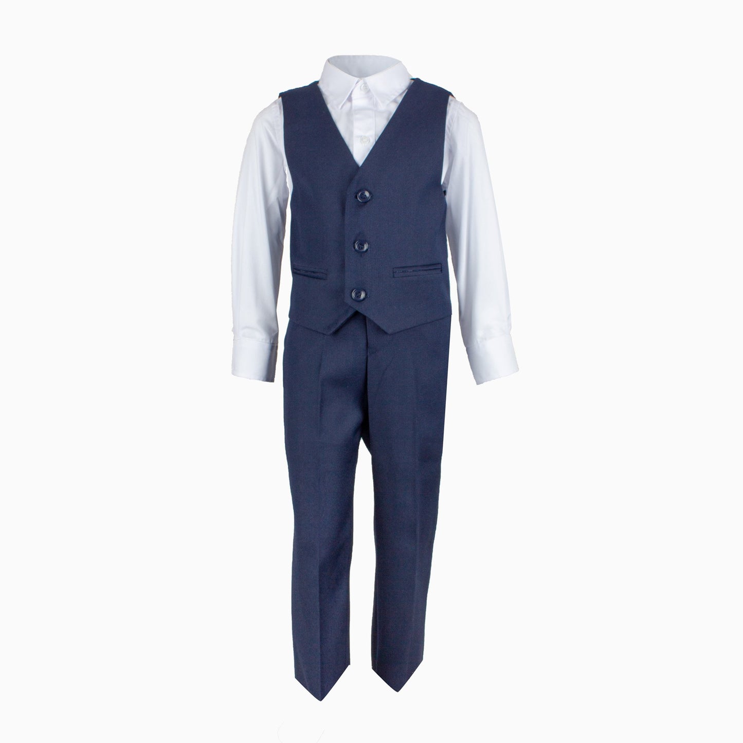 Formal Boys Navy 3 Piece Suit 8-13Y