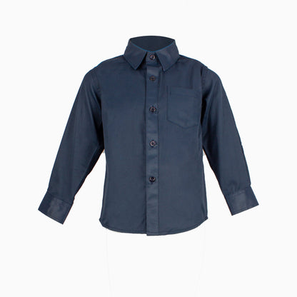 Formal Boys Shirt Navy 6-12