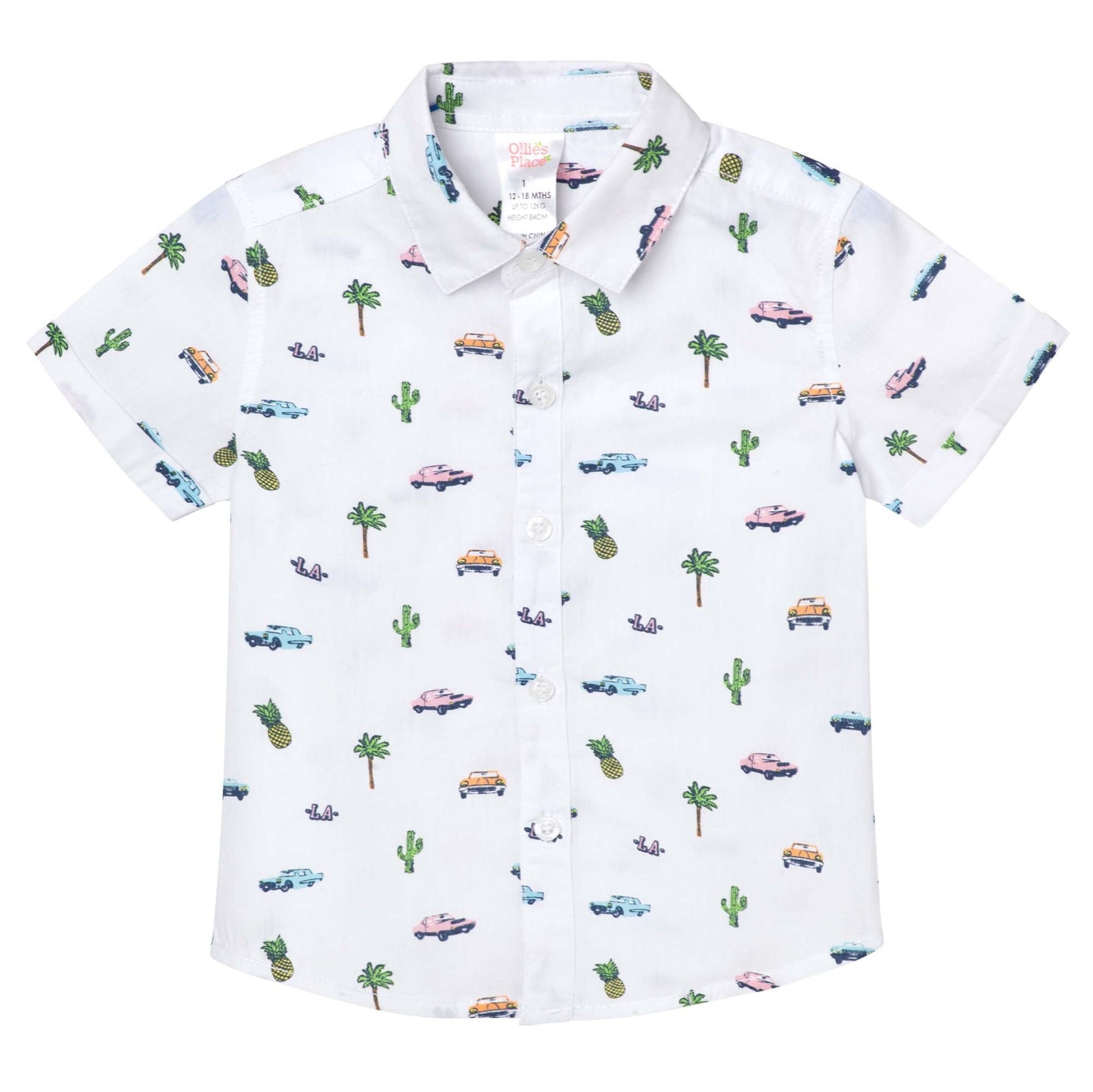 RETRO CAR PRINT SHIRT