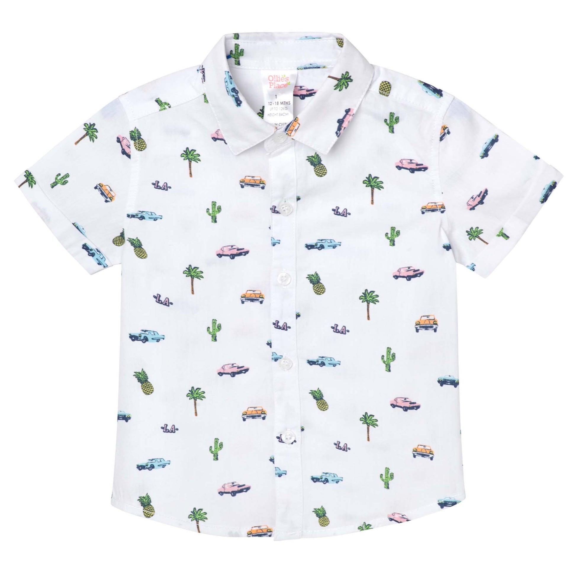 RETRO CAR PRINT SHIRT