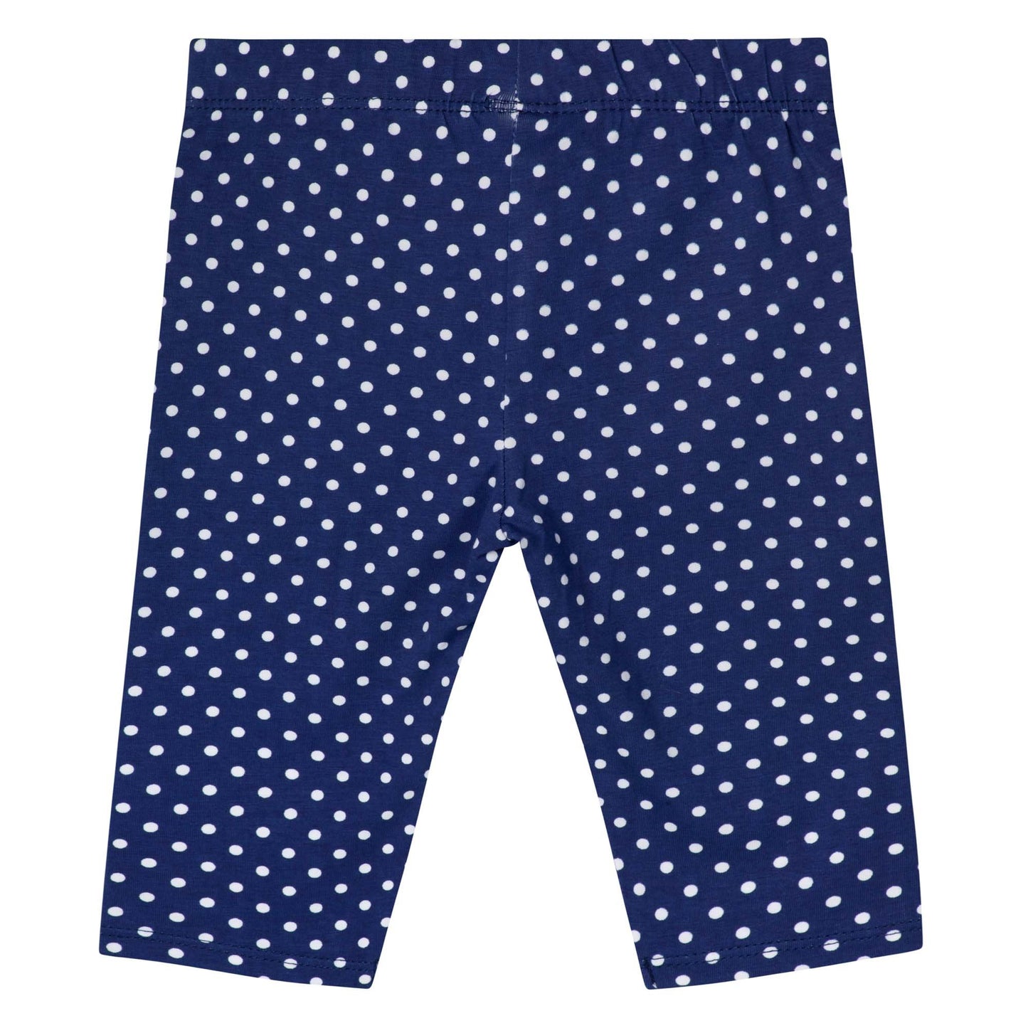 NAVY POLKA DOT CAPRI LEGGINGS