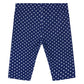 NAVY POLKA DOT CAPRI LEGGINGS