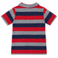 RED STRIPE POLO TEE SHIRT