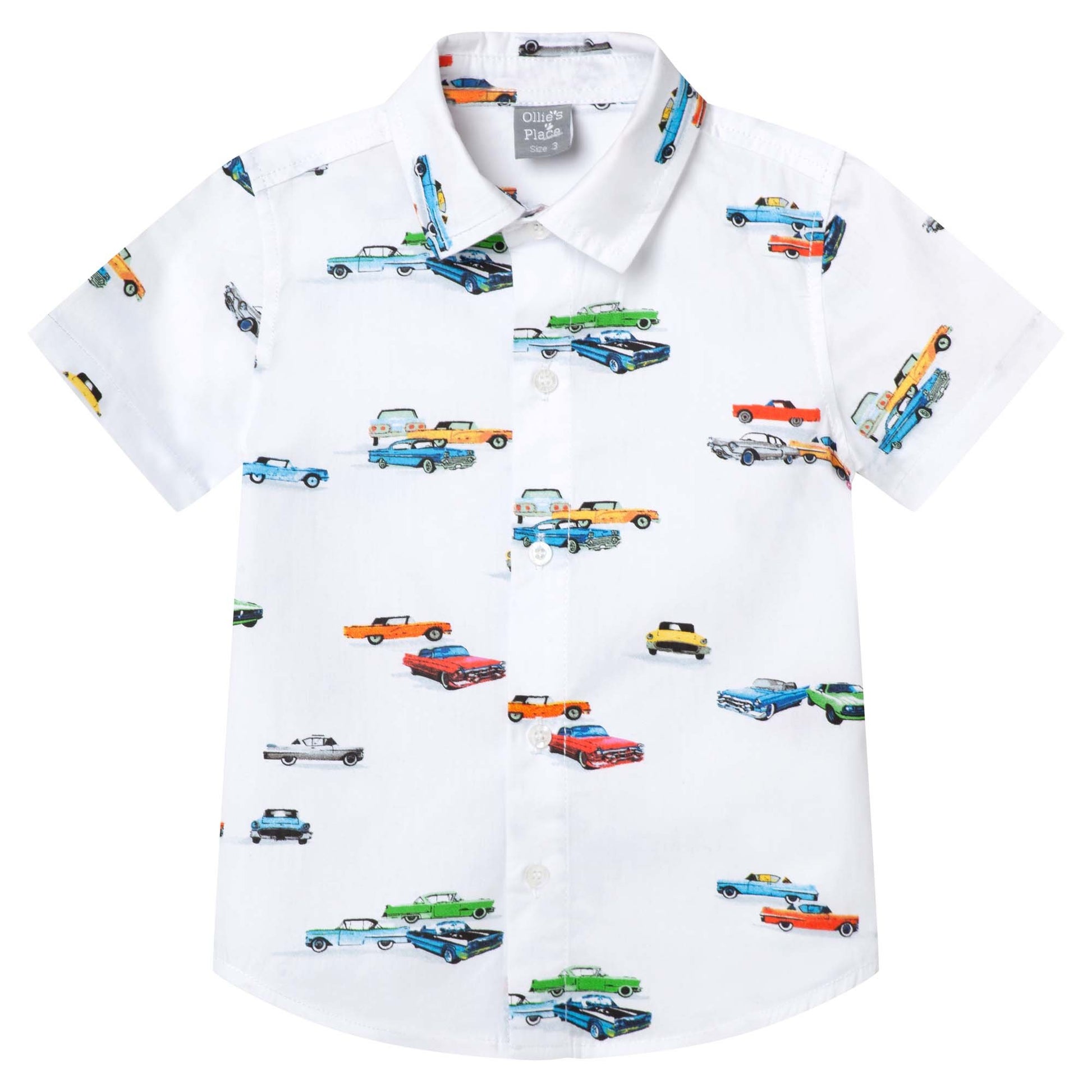 RETRO CAR PRINT SHIRT