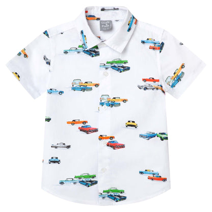 RETRO CAR PRINT SHIRT