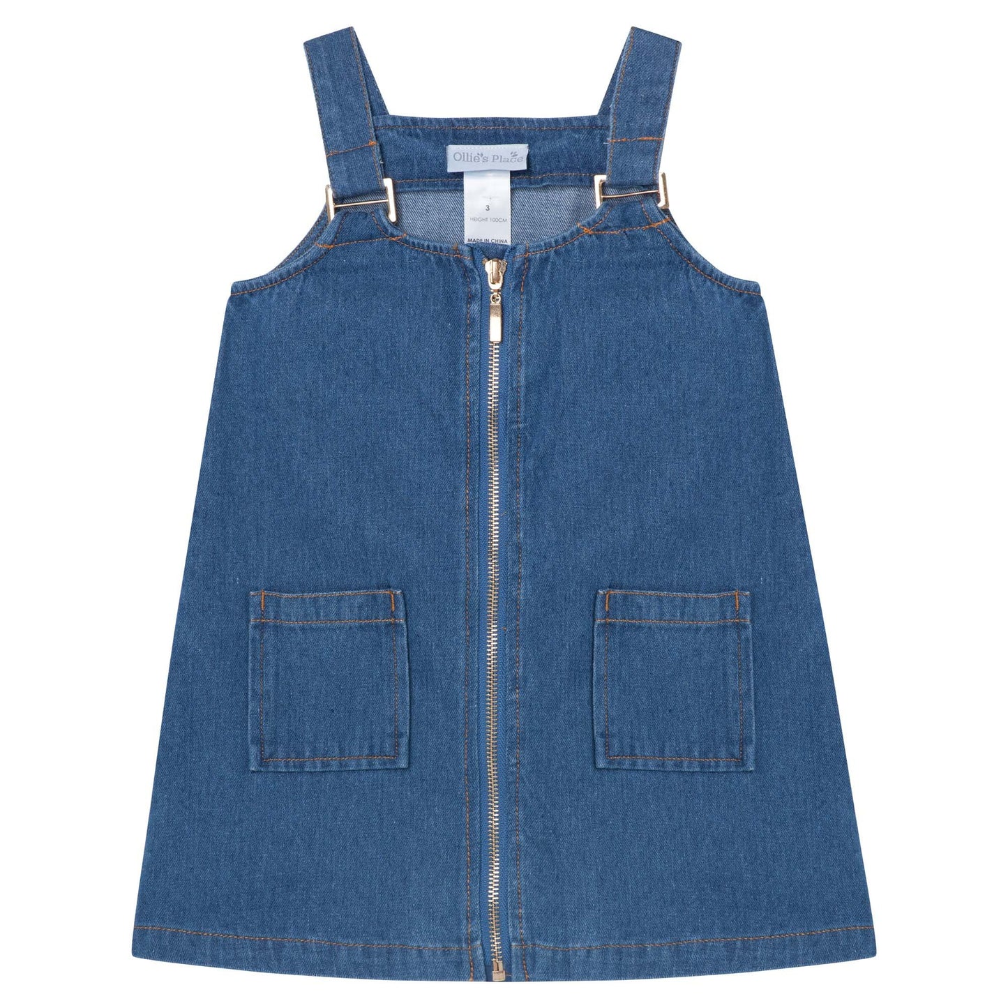 DENIM DAYS PINAFORE DRESS