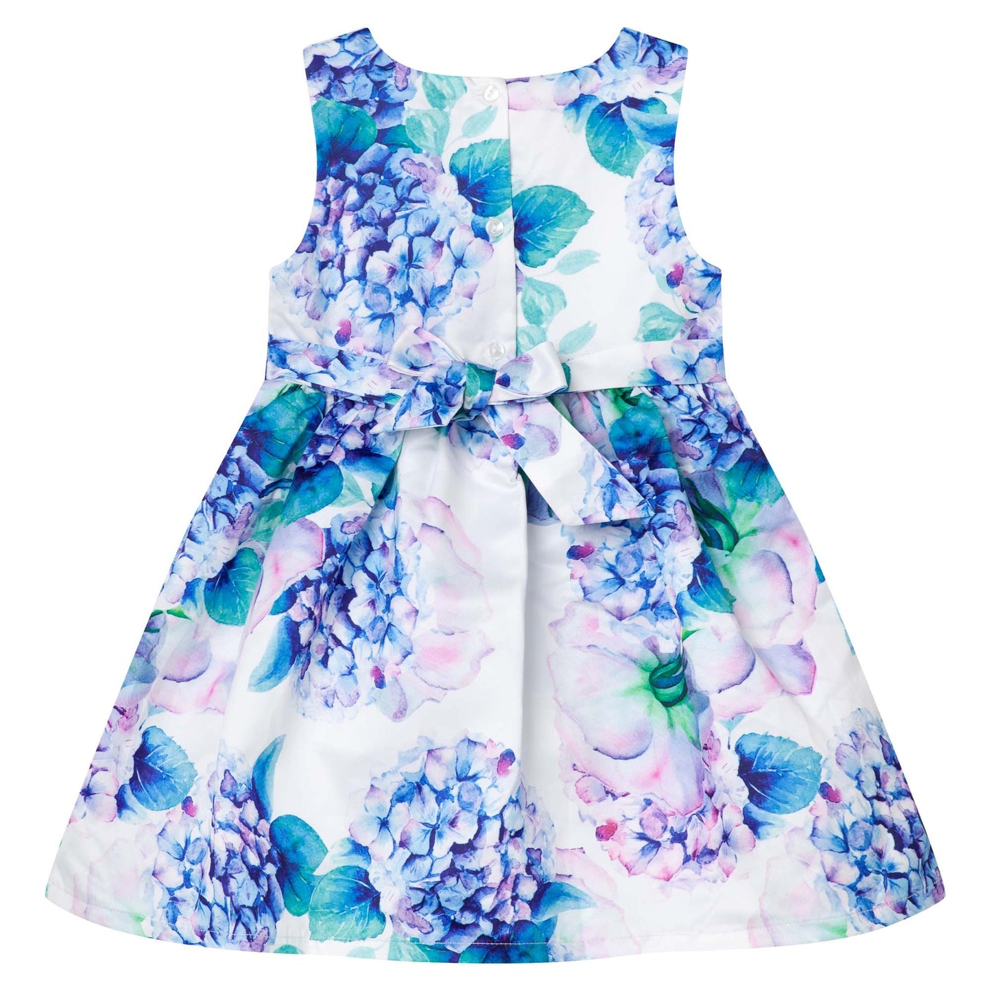 HYDRANGEA SATIN DRESS