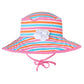 VINTAGE STRIPE BUCKET SWIM SUN HAT