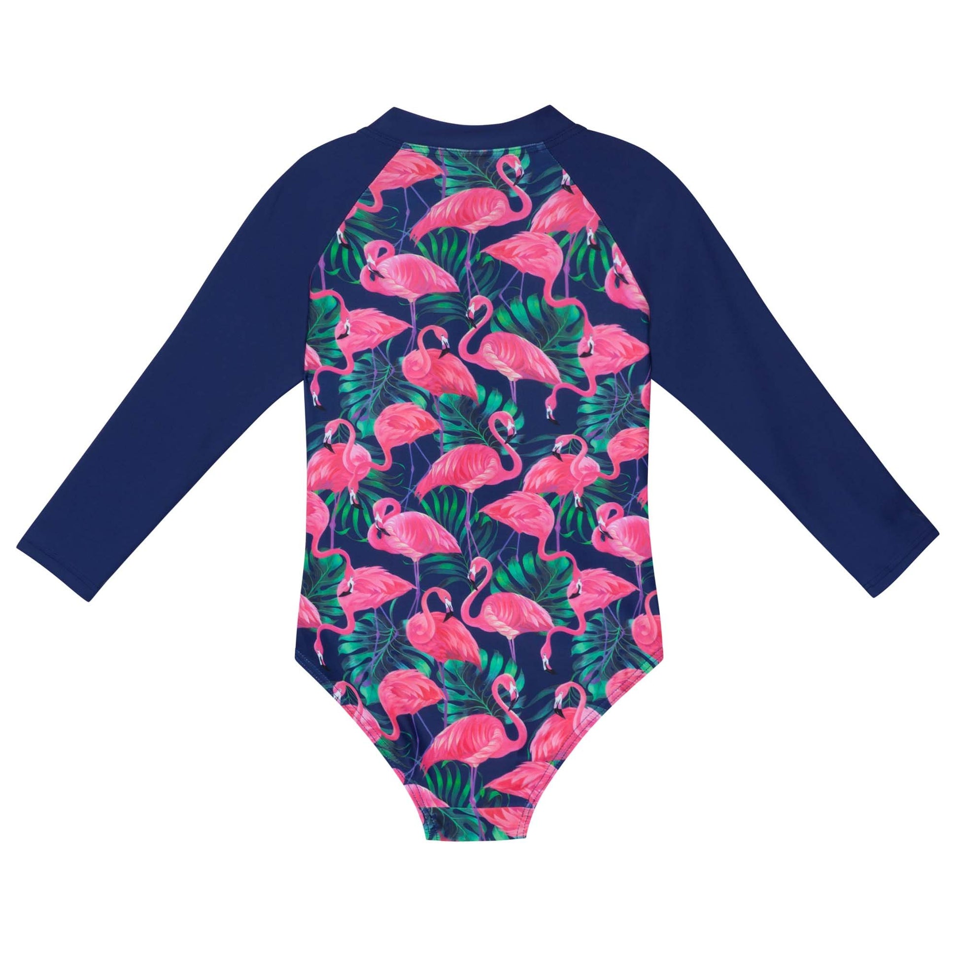 FLAMINGO NIGHTS RASHIE SUNSUIT